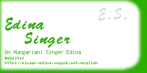 edina singer business card